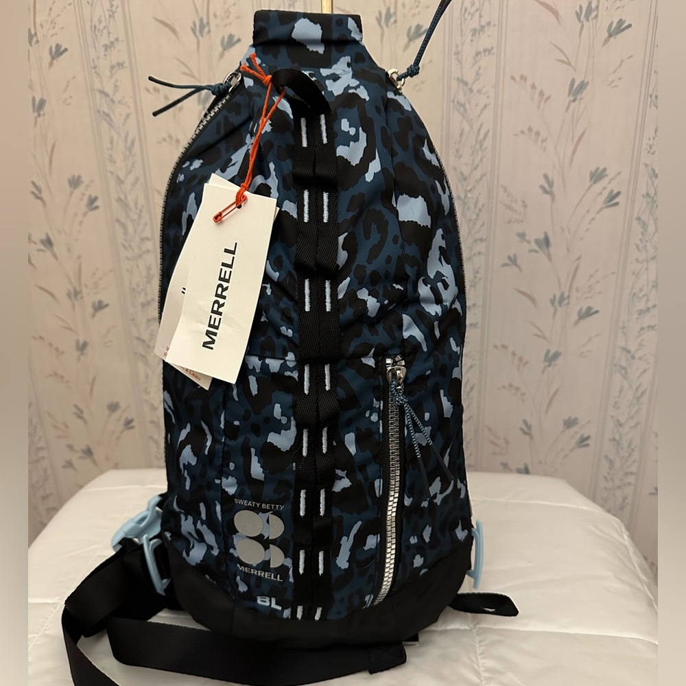 Merrell Black and Blue Camo Sling Bag